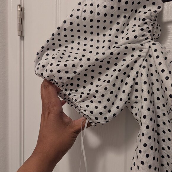 Reformation Malvina Linen Dress Ivory - Size 12 - Picture 7 of 12